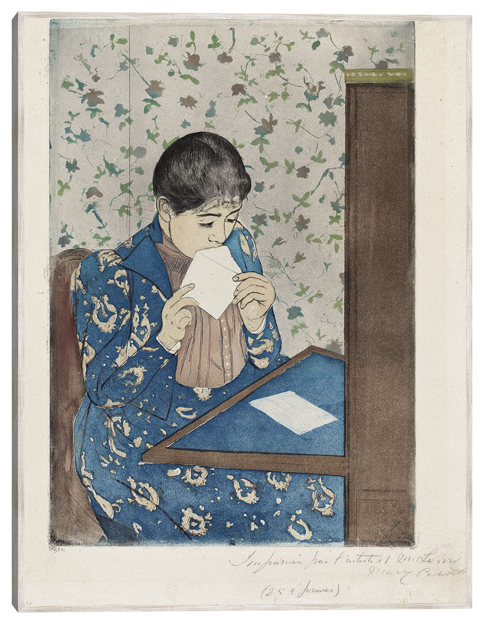 Cuadro decorativo La Carta (1890-1891) técnica mixta Retratos Cuadro decorativo La Carta (1890-1891) técnica mixta Retratos