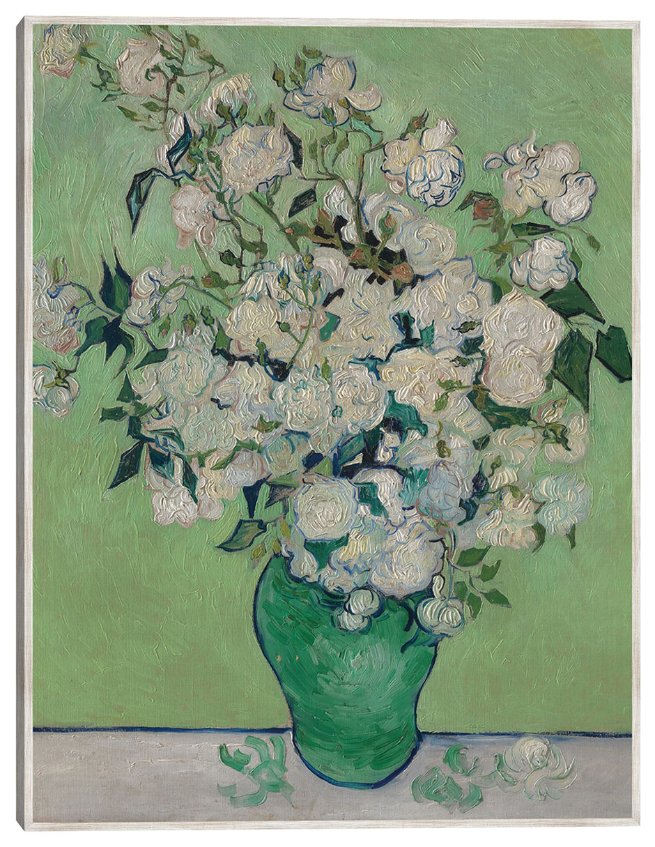 Cuadro decorativo Rosas (1890) Vertical técnica mixta Floreros