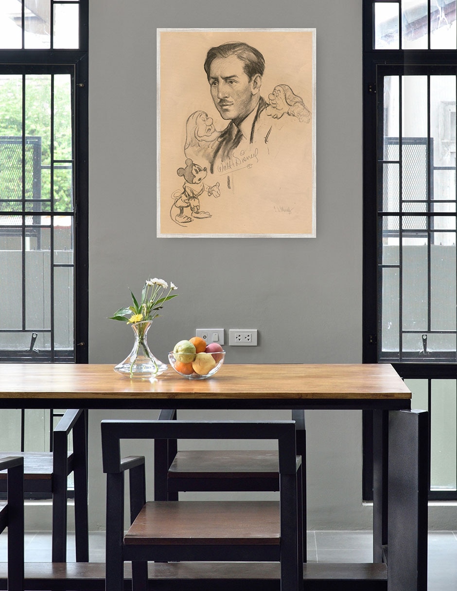 Cuadro decorativo Walt Disney (1938) técnica mixta Retratos 4