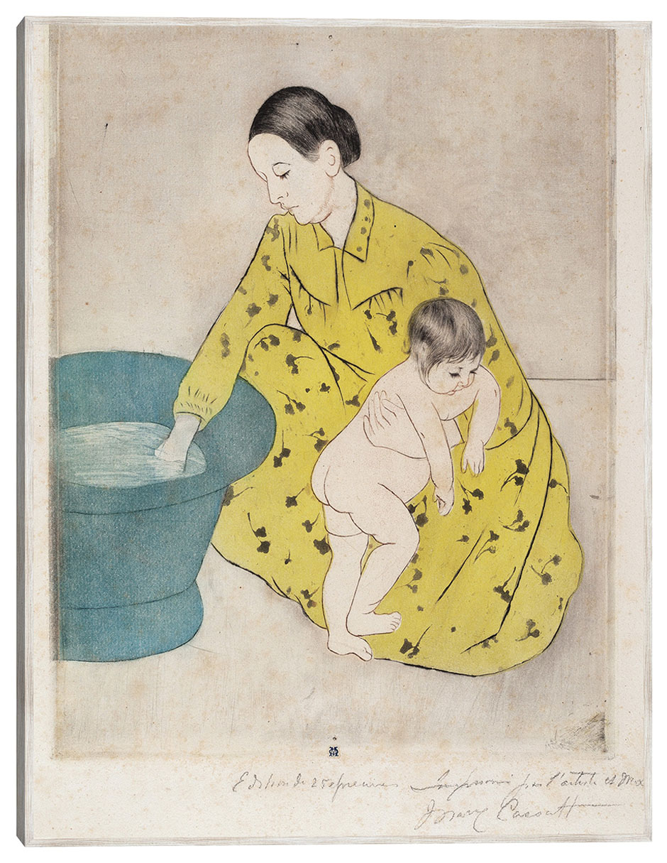Cuadro decorativo El Baño (1890-1891) técnica mixta Retratos