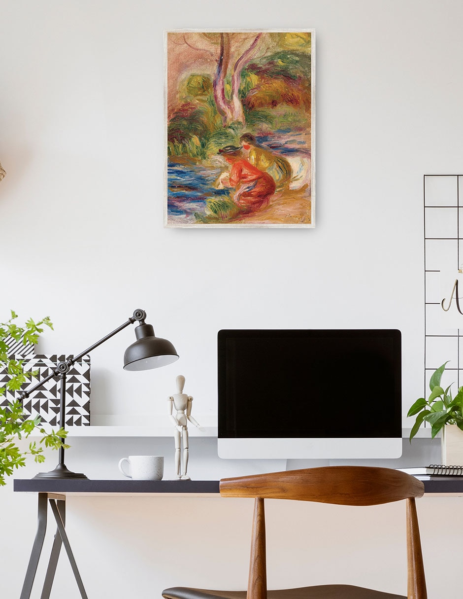 Cuadro decorativo Las Lavadoras técnica mixta Ríos 4
