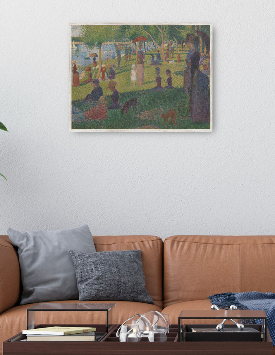 Cuadro decorativo Estudio Para Tarde De Domingo En La Isla De La Grande Jatte (1884) técnica mixta Gente 4