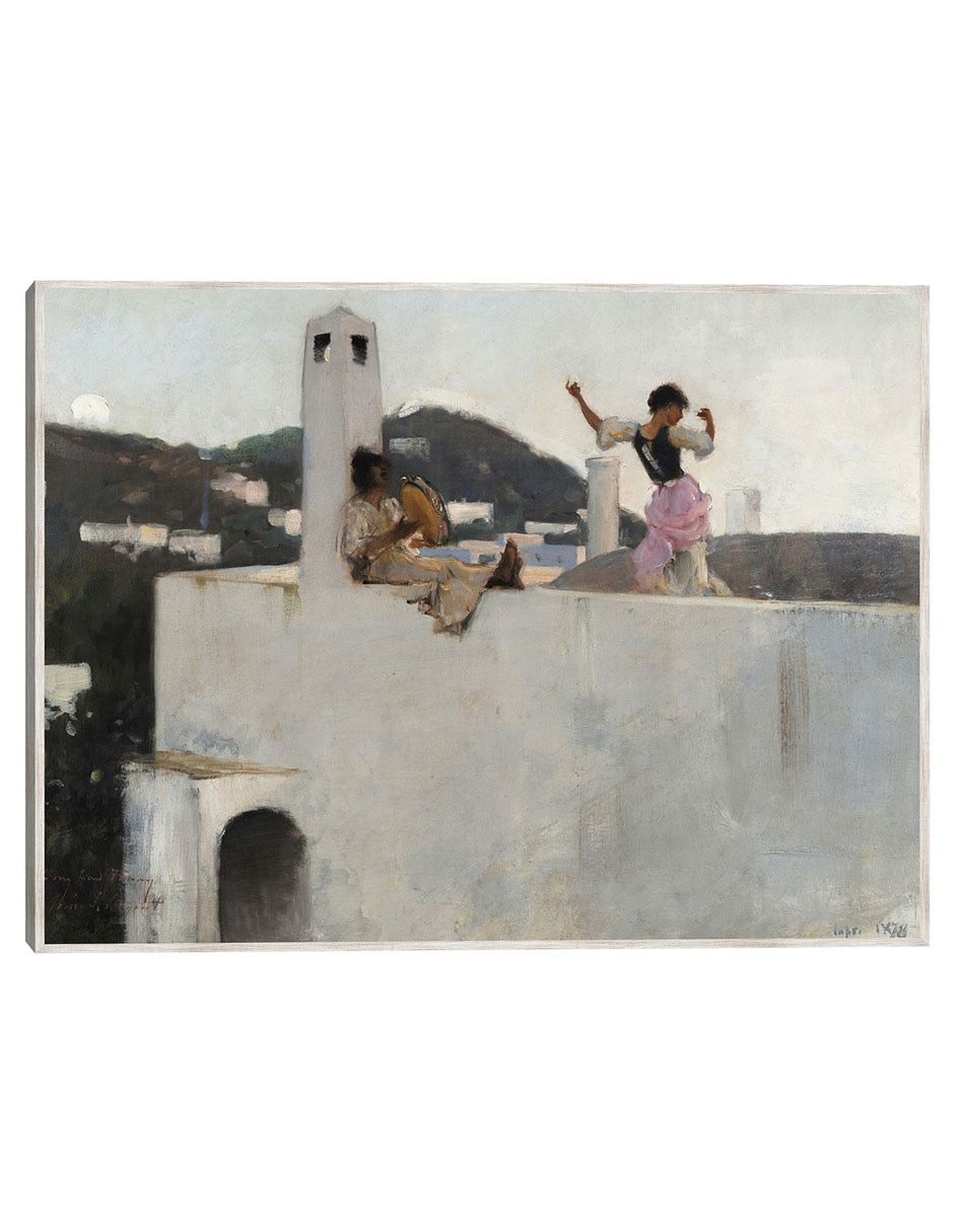 Cuadro decorativo La Chica Capri En La Azotea (1878) técnica mixta Retratos Cuadro decorativo La Chica Capri En La Azotea (1878) técnica mixta Retratos