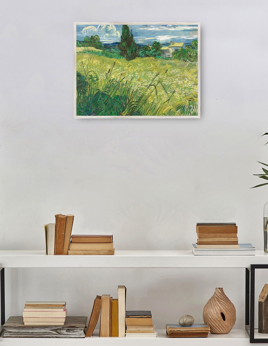 Cuadro decorativo Campo Verde técnica mixta Campos 4
