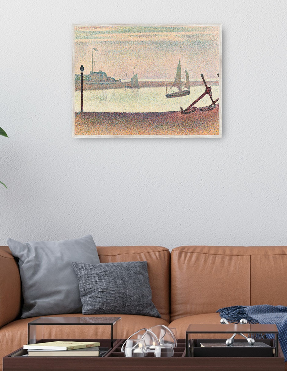 Cuadro decorativo El Canal De Gravelines, Por La Tarde técnica mixta Navegación 4