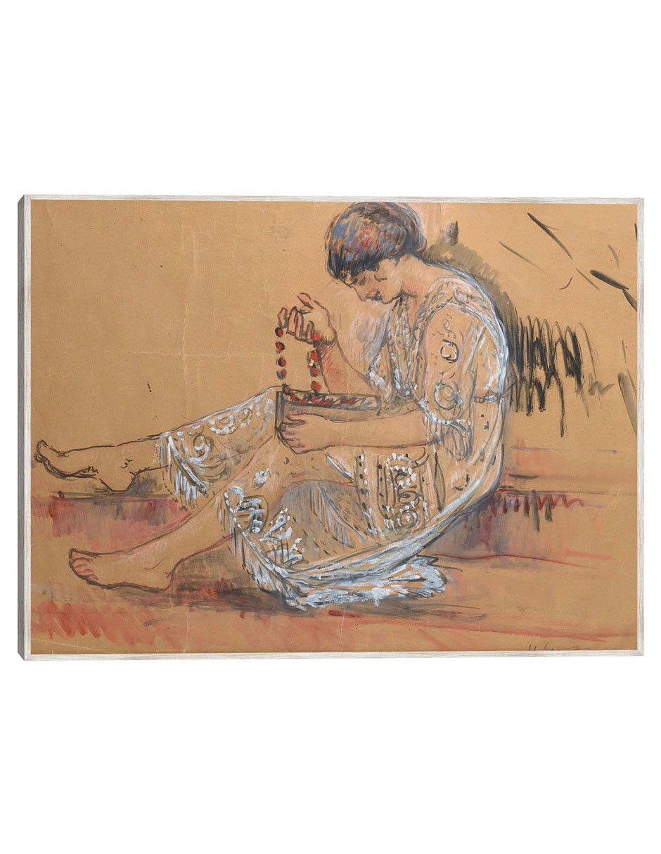 Cuadro decorativo Femme Au Collier (Étude Pour L’offrande Au Jardin) (1917) técnica mixta Cuadro decorativo Femme Au Collier (Étude Pour L’offrande Au Jardin) (1917) técnica mixta