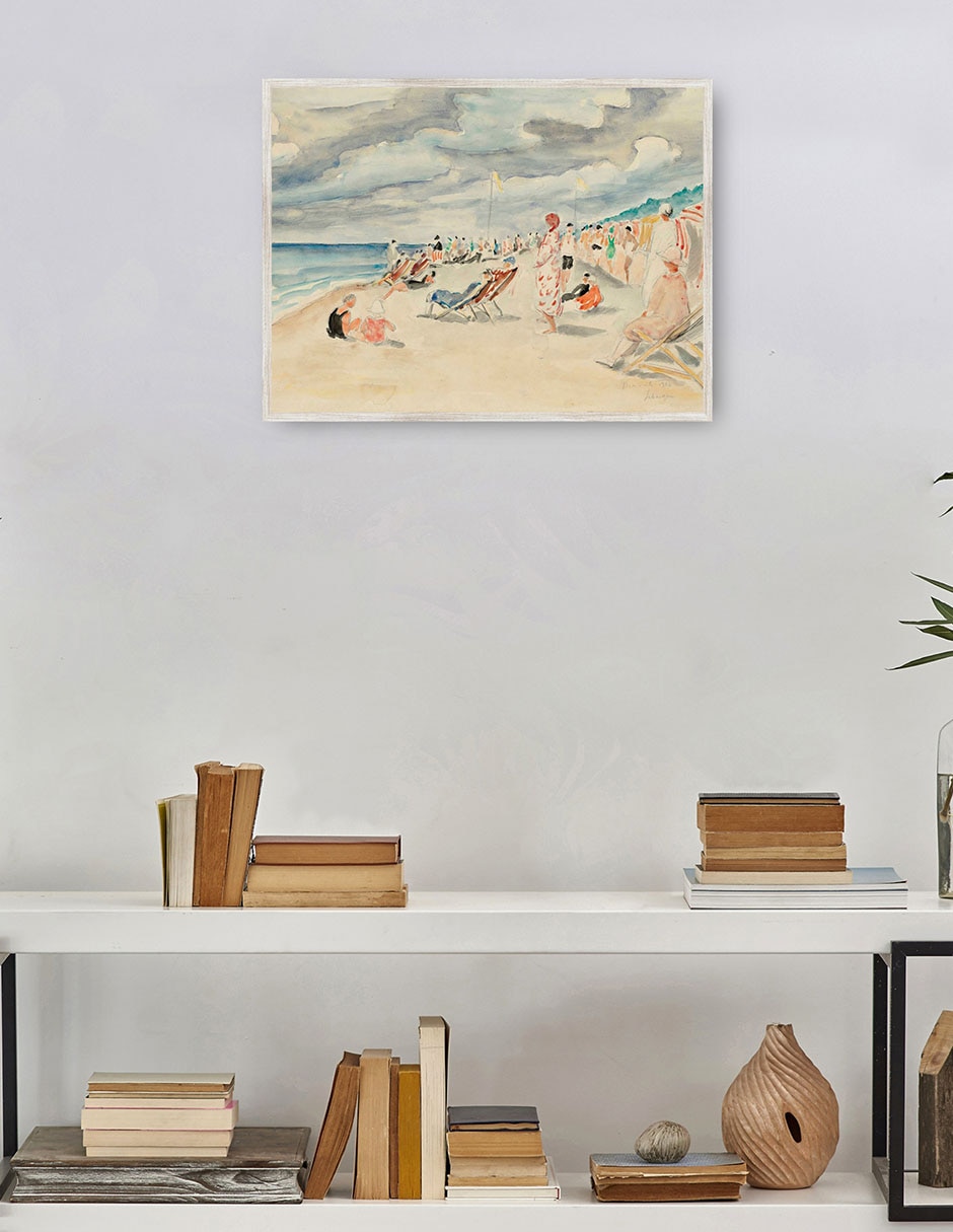 Cuadro decorativo La Playa De Deauville (1928) técnica mixta Playas 4