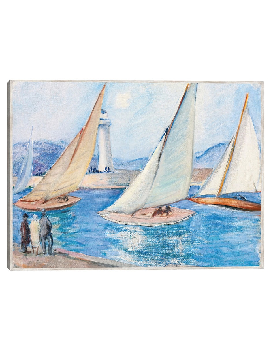 Cuadro decorativo Inicio De Regatas En El Sur, St. Tropez (Década De 1920) técnica mixta Navegación Cuadro decorativo Inicio De Regatas En El Sur, St. Tropez (Década De 1920) técnica mixta Navegación