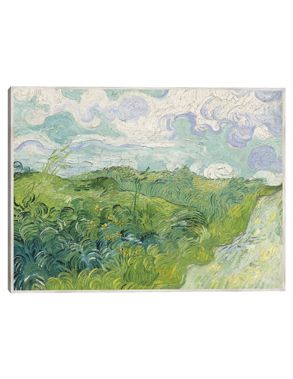 Cuadro decorativo Campos De Trigo Verdes, Auvers (1890) técnica mixta Campos