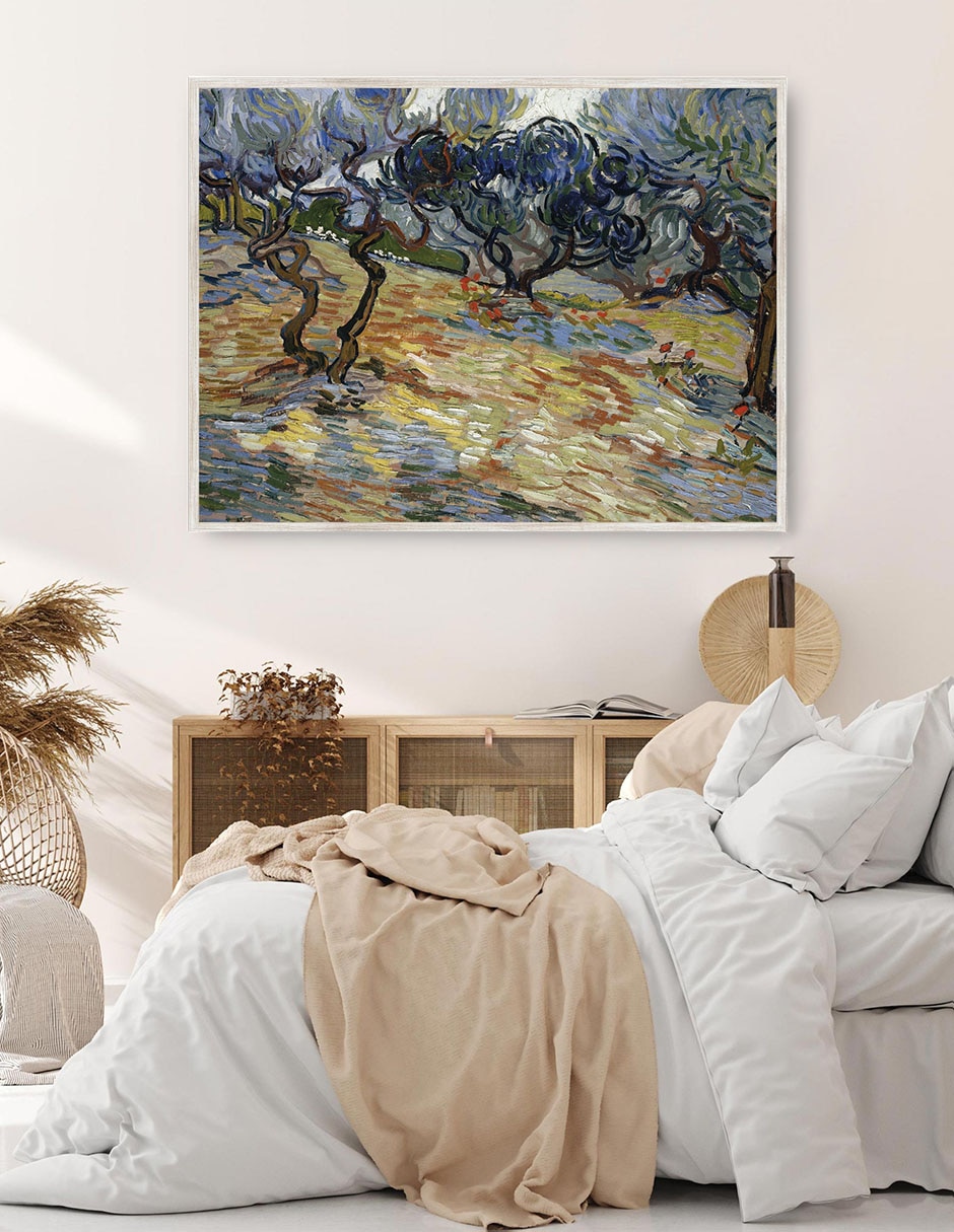 Cuadro decorativo Olivos técnica mixta Campos 4
