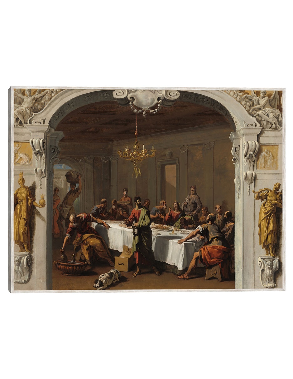 Cuadro decorativo La Última Cena, 1713/1714 técnica mixta Figuras Celestiales