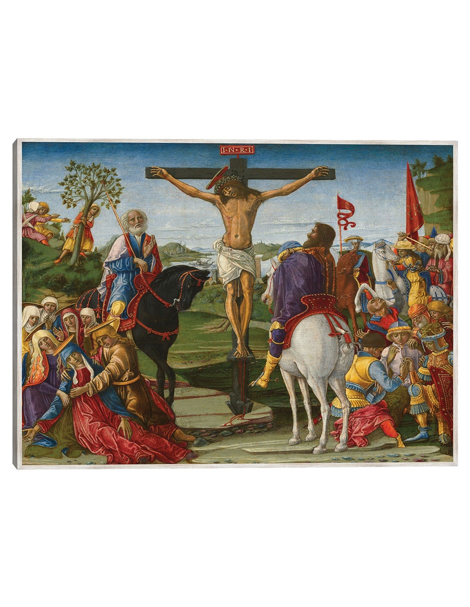 Cuadro decorativo La Crucifixión, Probablemente 1491 técnica mixta Figuras Celestiales