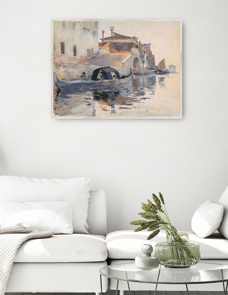 Cuadro decorativo Ponte Panada, Fondamenta Nuove, Venecia (C. 1880) técnica mixta Puentes 4