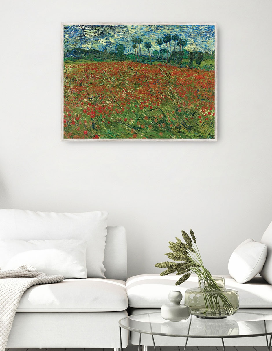 Cuadro decorativo Campo De Amapolas técnica mixta Campos 4