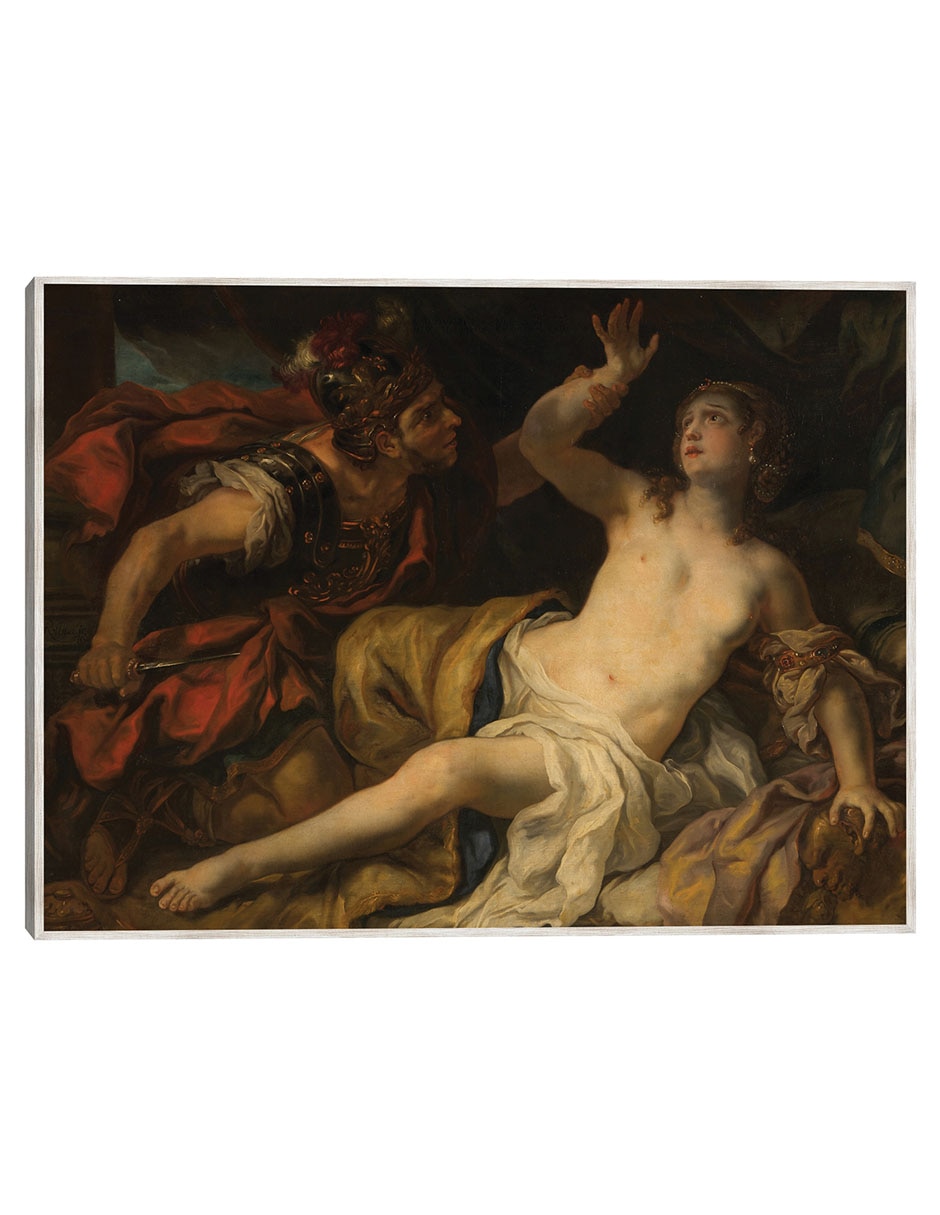 Cuadro decorativo Tarquinio y Lucrecia (1692) técnica mixta Gente