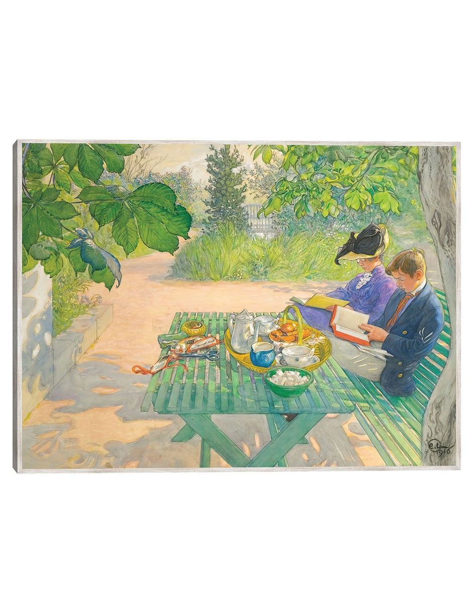 Cuadro decorativo Lectura Navideña (1916) técnica mixta Gente