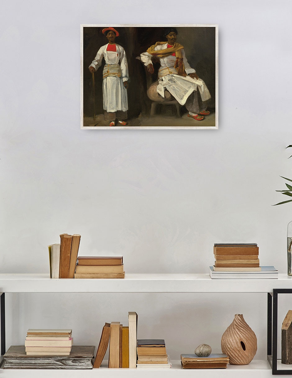 Cuadro decorativo Dos Estudios de Un Indio de Calcuta, Sentado Y de Pie C. 1823/1824 técnica mixta Gente 4