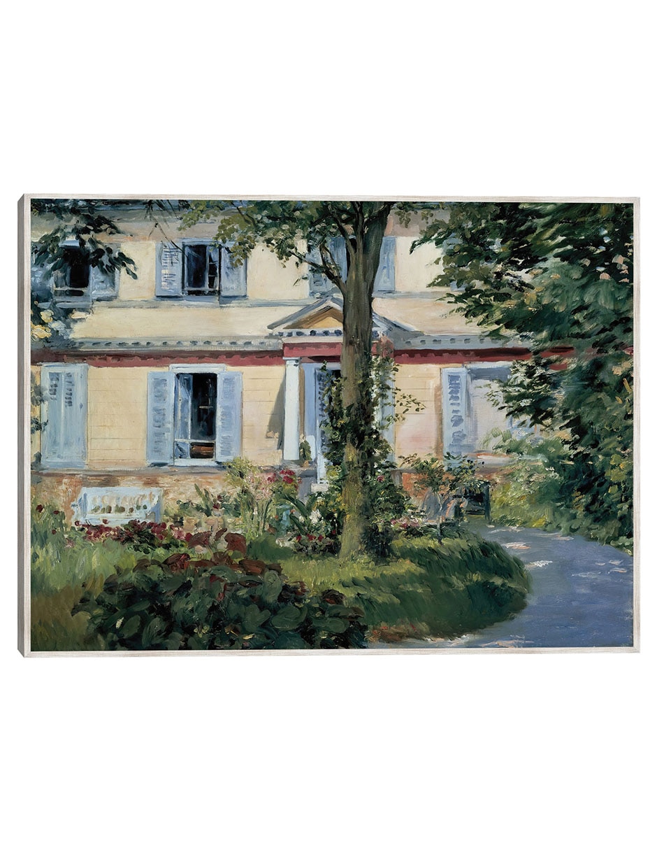 Cuadro decorativo La Casa de Rueil (1882) técnica mixta Arquitectura