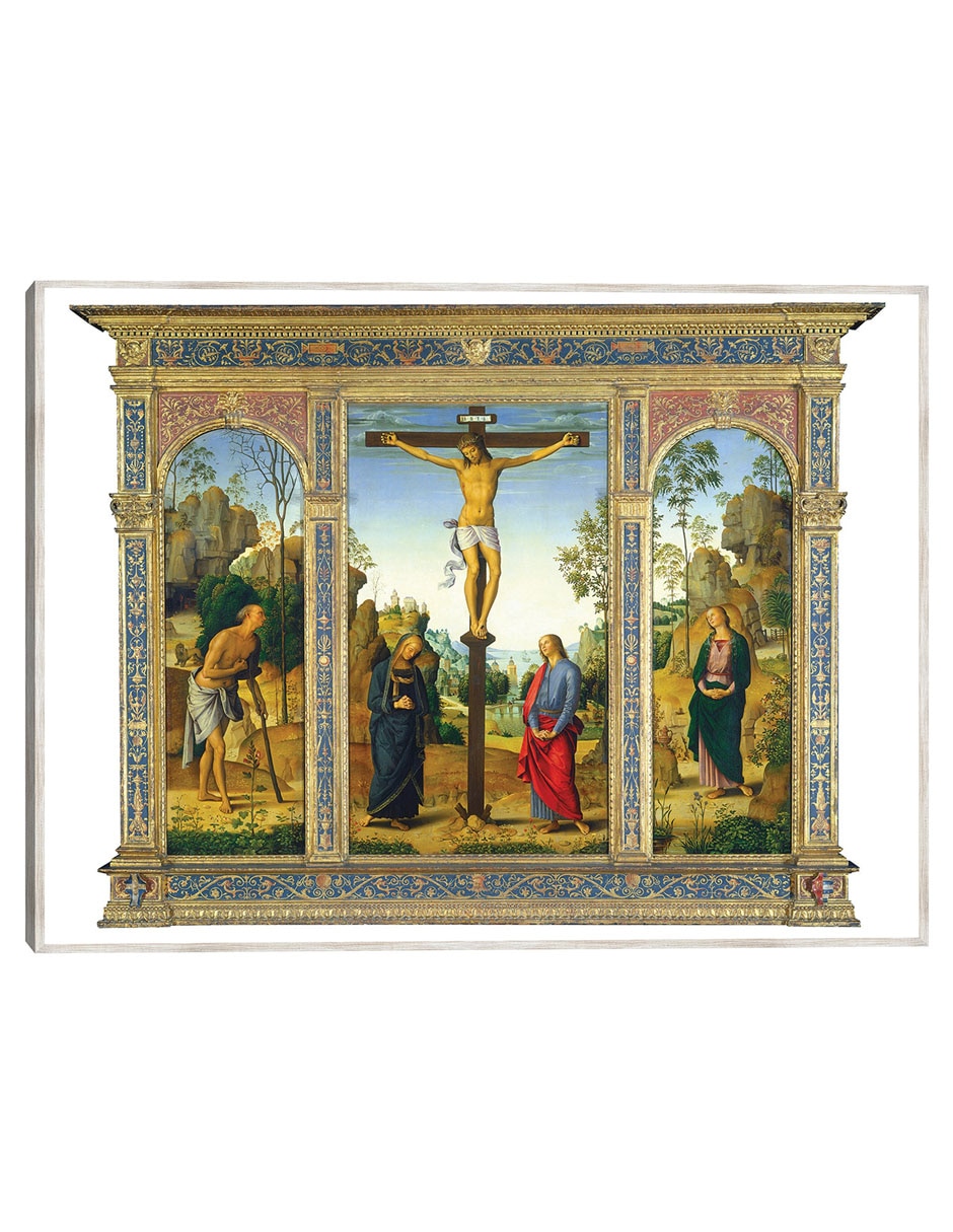 Cuadro decorativo La Crucifixión con La Virgen, San Juan, San Jerónimo Y Santa María Magdalena C. 1482/1485 técnica mixta Figuras Celestiales Cuadro decorativo La Crucifixión con La Virgen, San Juan, San Jerónimo Y Santa María Magdalena C. 1482/1485 técnica mixta Figuras Celestiales
