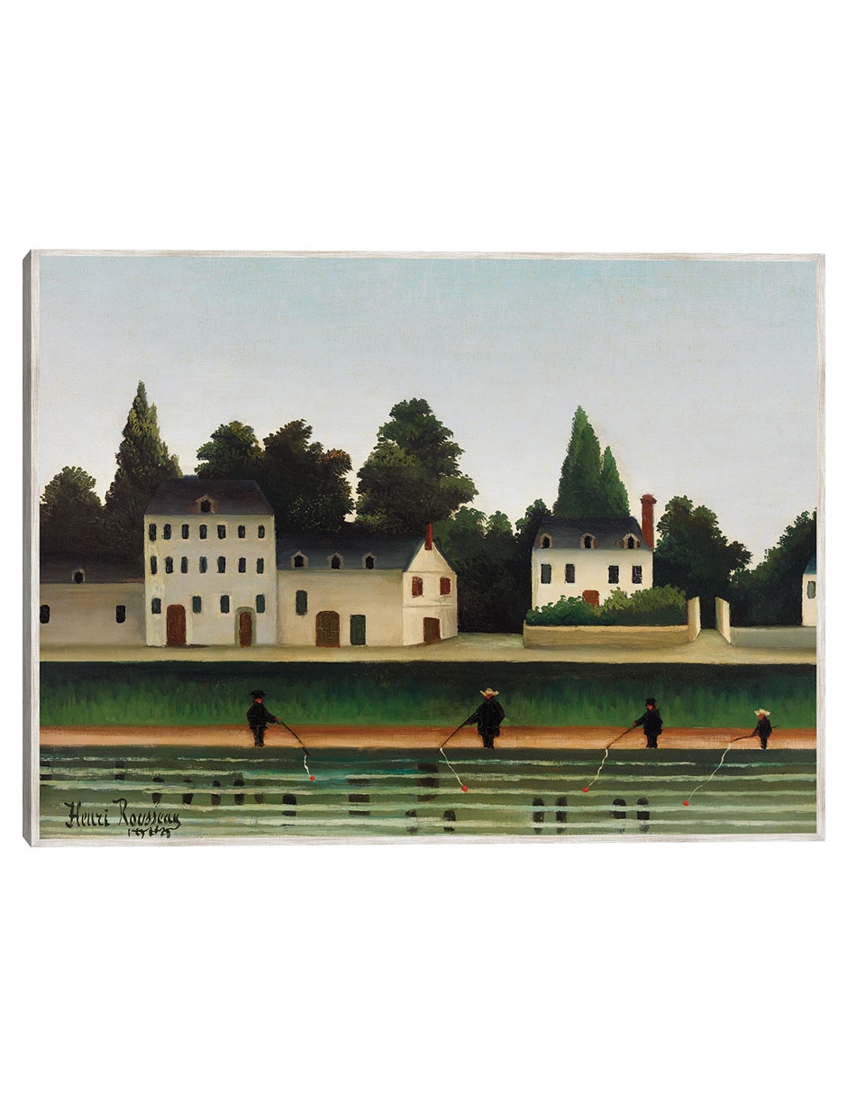 Cuadro decorativo Paisaje Y Cuatro Pescadores (Paysage Et Quatre Pêcheurs À La Ligne) técnica mixta Campos Cuadro decorativo Paisaje Y Cuatro Pescadores (Paysage Et Quatre Pêcheurs À La Ligne) técnica mixta Campos