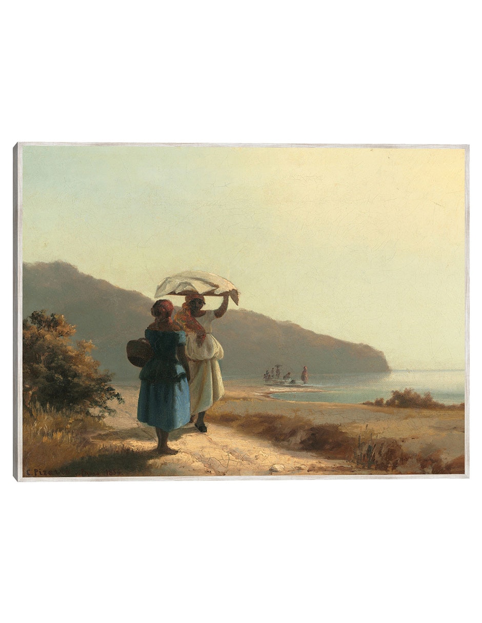 Cuadro decorativo Dos Mujeres Conversando Junto Al Mar, Santo Tomás 1856 técnica mixta Gente Cuadro decorativo Dos Mujeres Conversando Junto Al Mar, Santo Tomás 1856 técnica mixta Gente