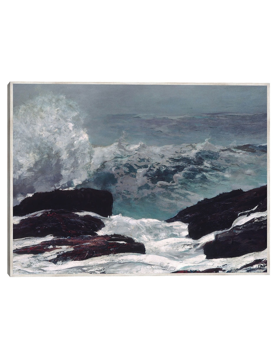 Cuadro decorativo Costa de Maine (1896) técnica mixta Olas Cuadro decorativo Costa de Maine (1896) técnica mixta Olas