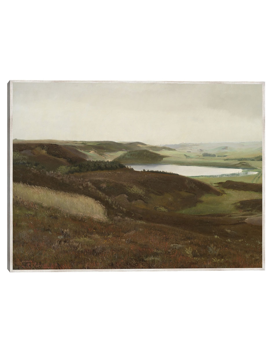 Cuadro decorativo Un Paisaje Cerca de Bryrup, Jutlandia (1888) técnica mixta Campos Cuadro decorativo Un Paisaje Cerca de Bryrup, Jutlandia (1888) técnica mixta Campos