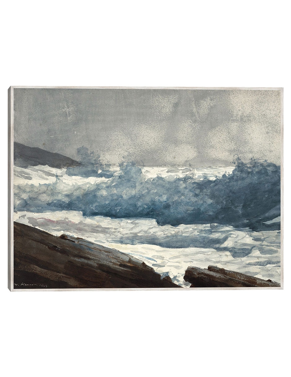 Cuadro decorativo El Cuello de Prout, Rompedores (1883) técnica mixta Olas