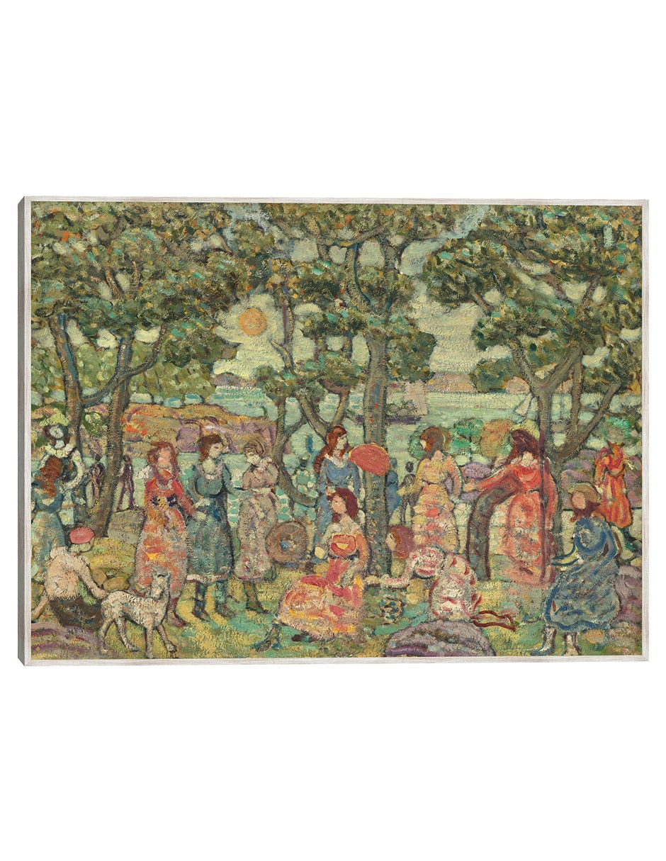 Cuadro decorativo Paisaje con Figuras, 1921 técnica mixta Bosques Cuadro decorativo Paisaje con Figuras, 1921 técnica mixta Bosques