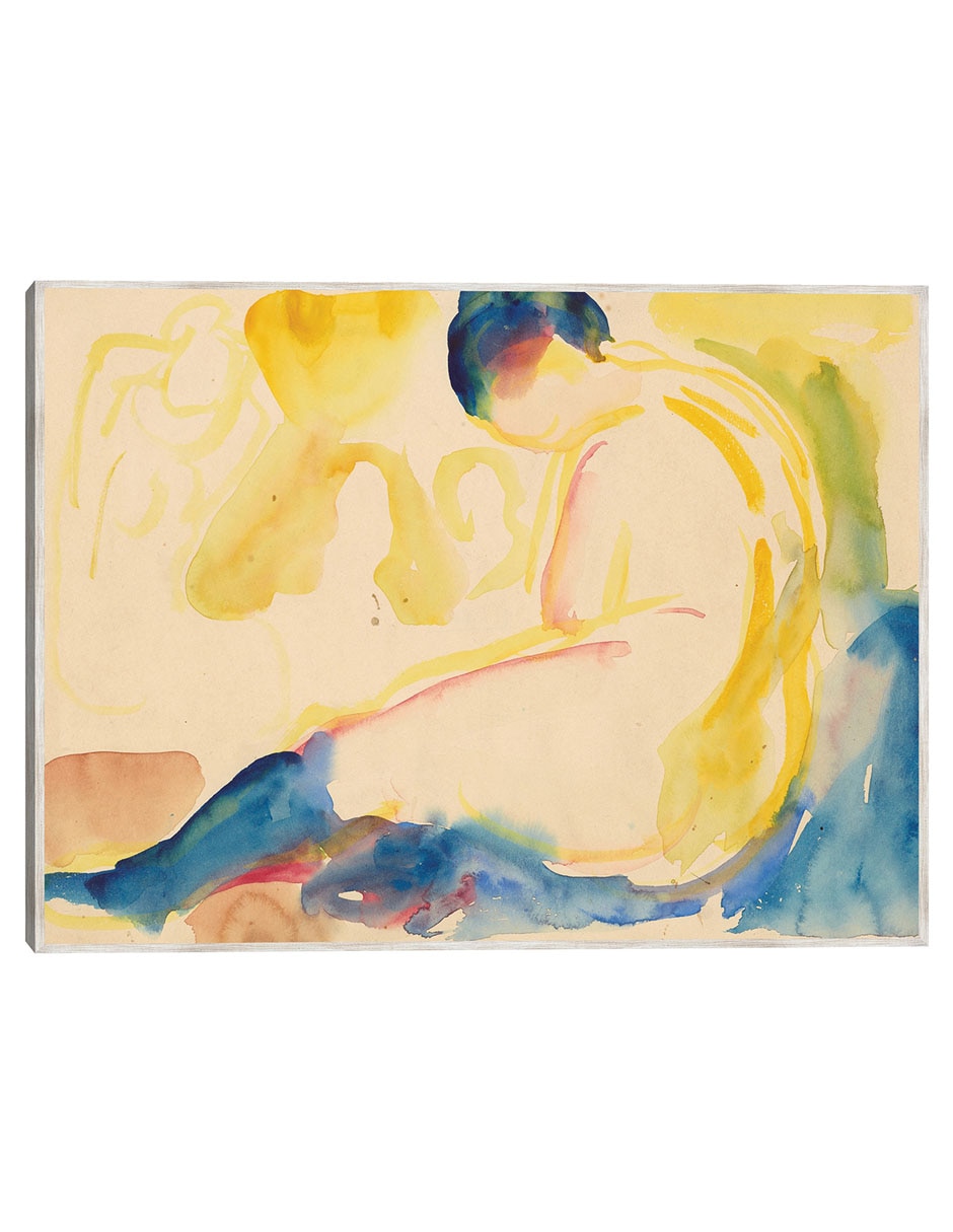 Cuadro decorativo Desnudo Femenino Sentado con Medias Azules (1919-1924) técnica mixta Gente Cuadro decorativo Desnudo Femenino Sentado con Medias Azules (1919-1924) técnica mixta Gente