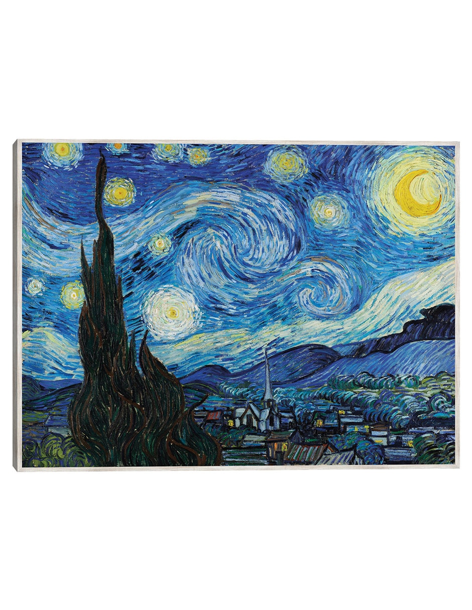 Cuadro decorativo La Noche Estrellada (1889) técnica mixta Inspiración Cuadro decorativo La Noche Estrellada (1889) técnica mixta Inspiración