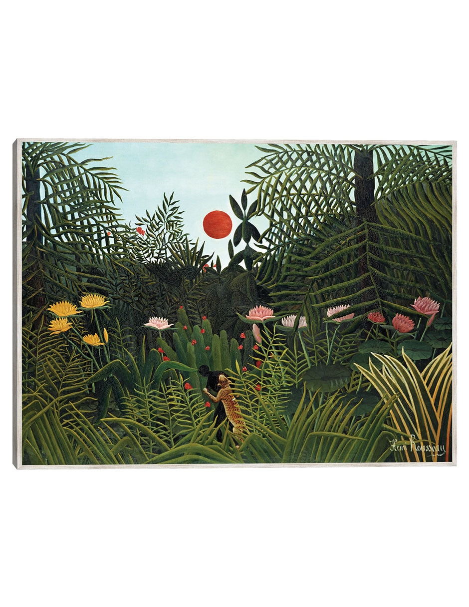 Cuadro decorativo Tigre En Una Tormenta Tropical (1891) técnica mixta Selva Cuadro decorativo Tigre En Una Tormenta Tropical (1891) técnica mixta Selva