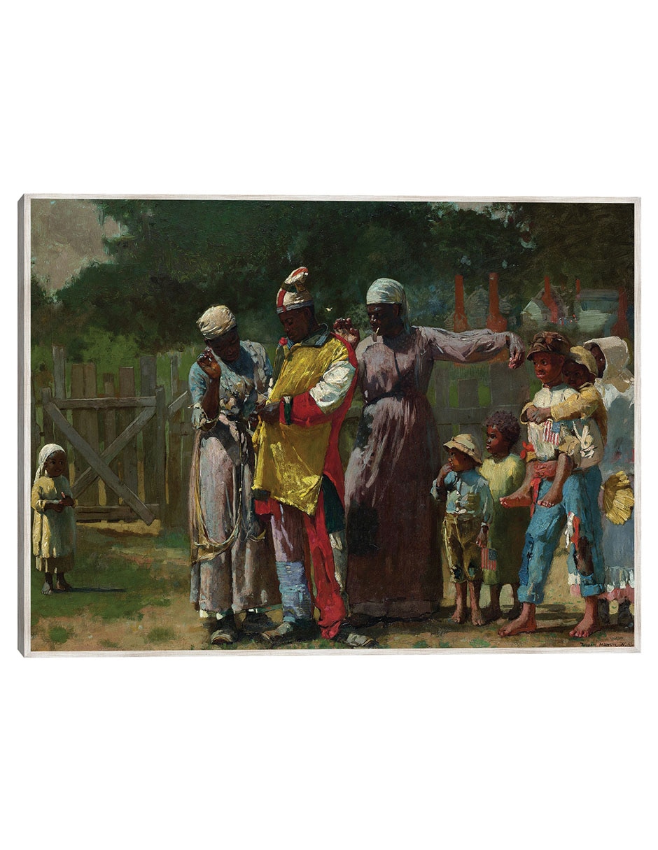Cuadro decorativo Vestirse Para El Carnaval (1877) técnica mixta Danza