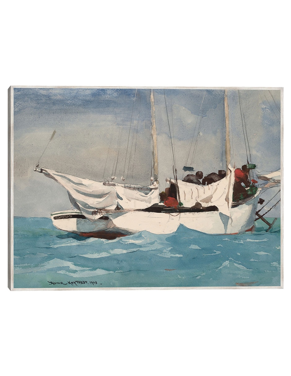 Cuadro decorativo Key West, Acarreando Anclas (1903) técnica mixta Navegación