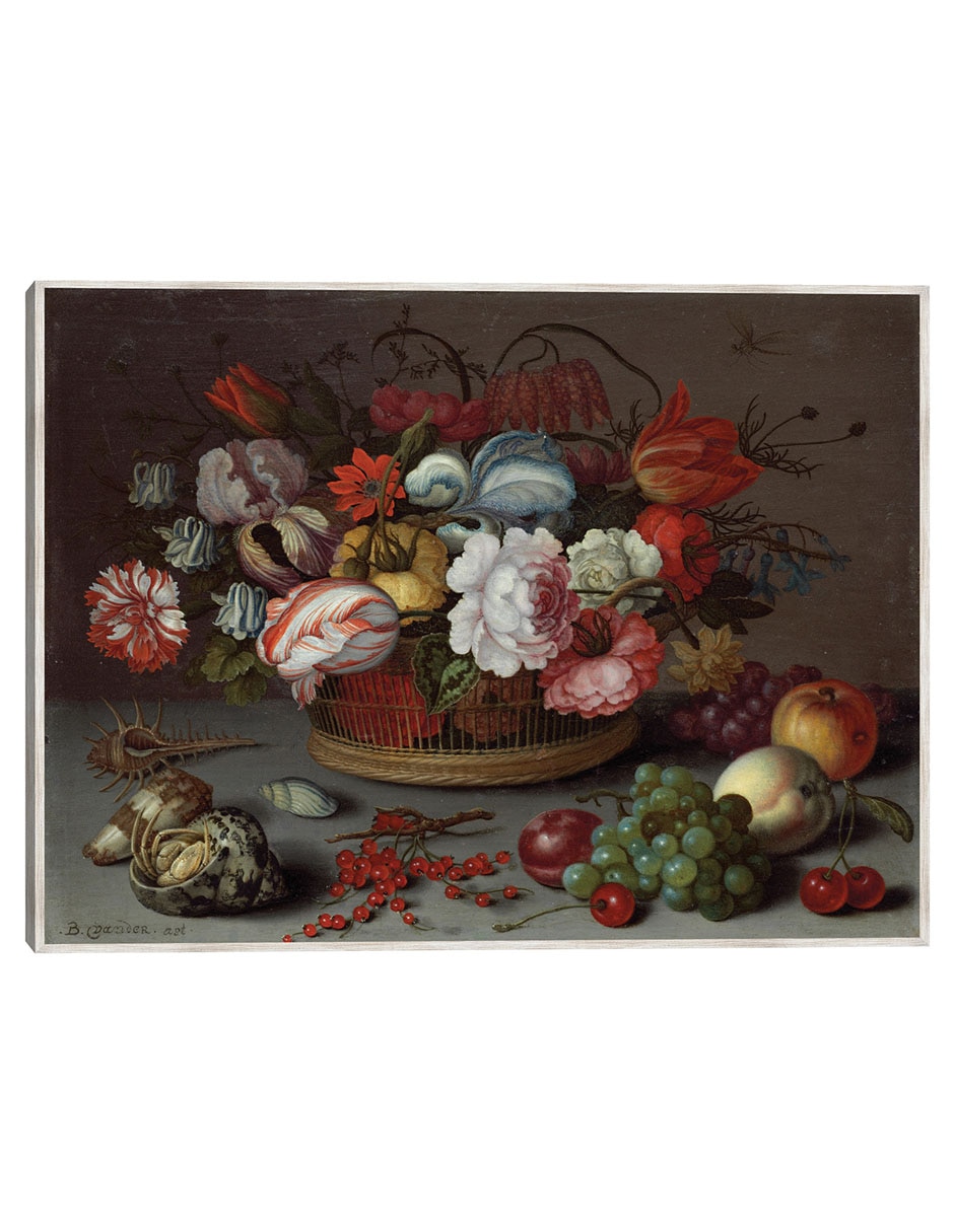 Cuadro decorativo Cesta de Flores técnica mixta Obras Cuadro decorativo Cesta de Flores técnica mixta Obras
