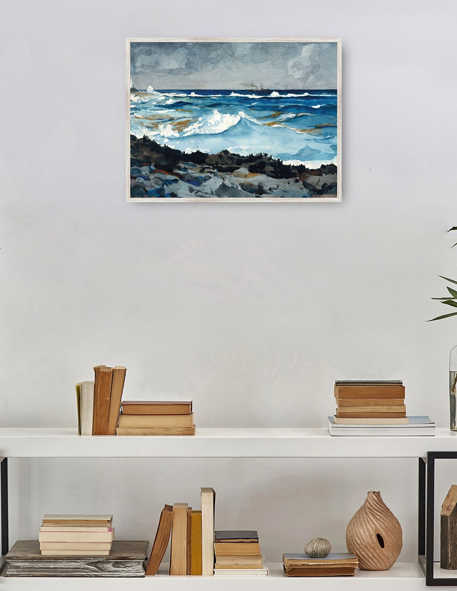 Cuadro decorativo Costa Y Surf, Nassau (1899) técnica mixta Olas 4