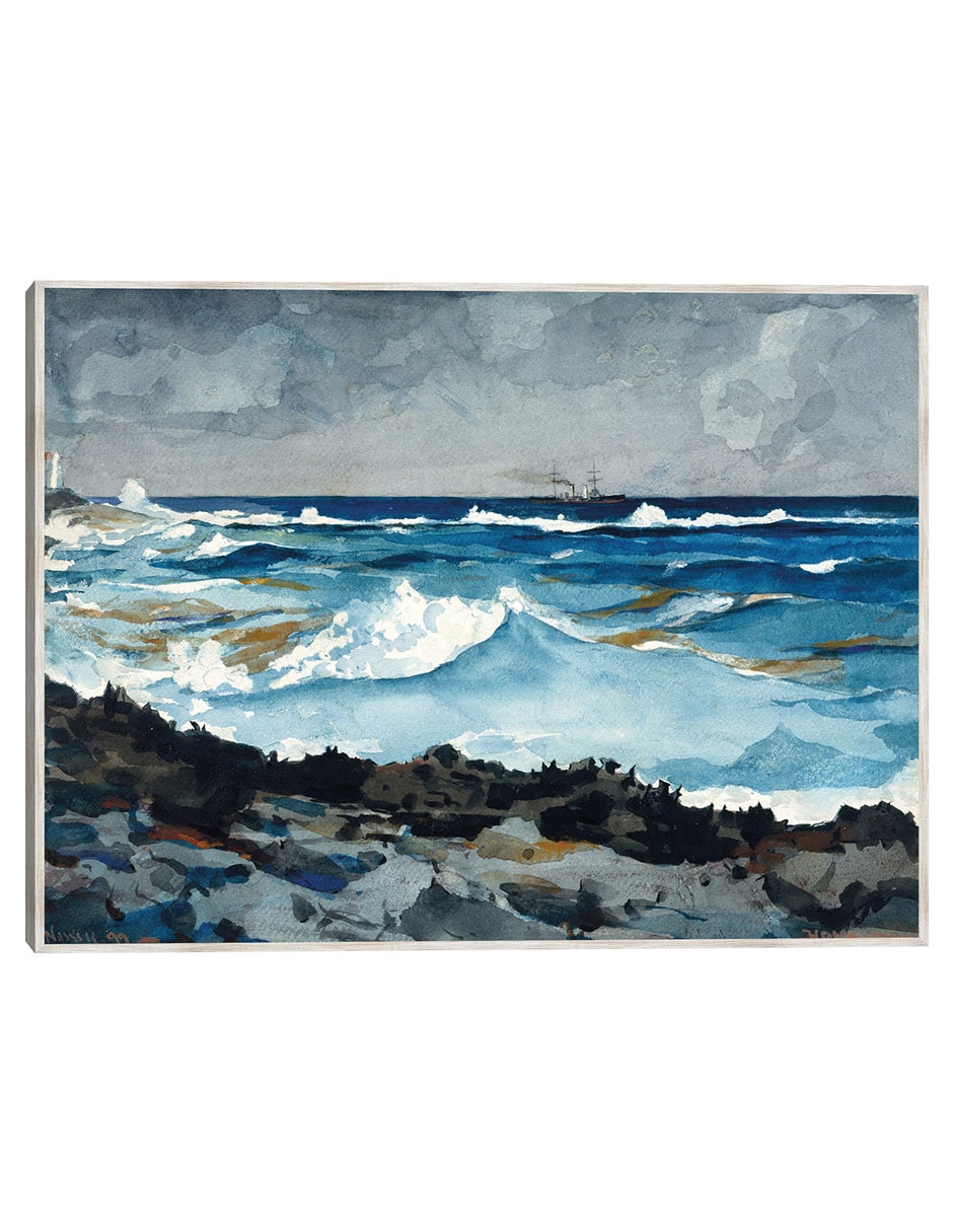 Cuadro decorativo Costa Y Surf, Nassau (1899) técnica mixta Olas Cuadro decorativo Costa Y Surf, Nassau (1899) técnica mixta Olas