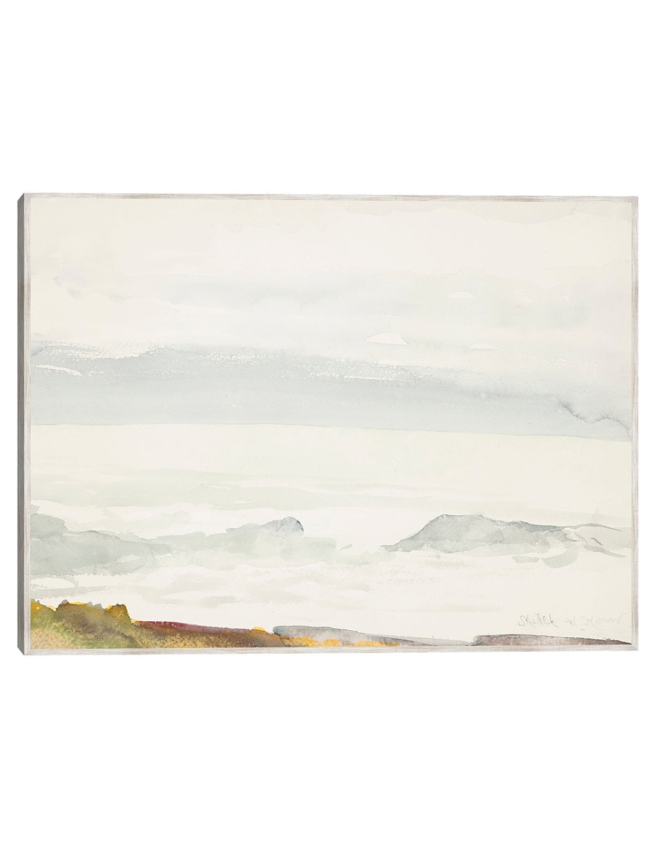 Cuadro decorativo Océano Visto Desde Un Acantilado, Prout,S Neck, Maine (1894) técnica mixta Olas