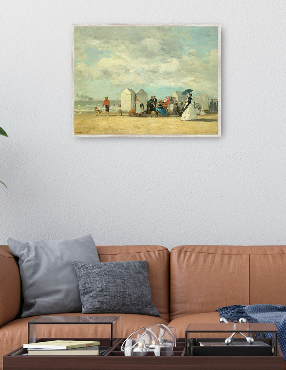 Cuadro decorativo Escena de Playa 1862 técnica mixta Playas 4