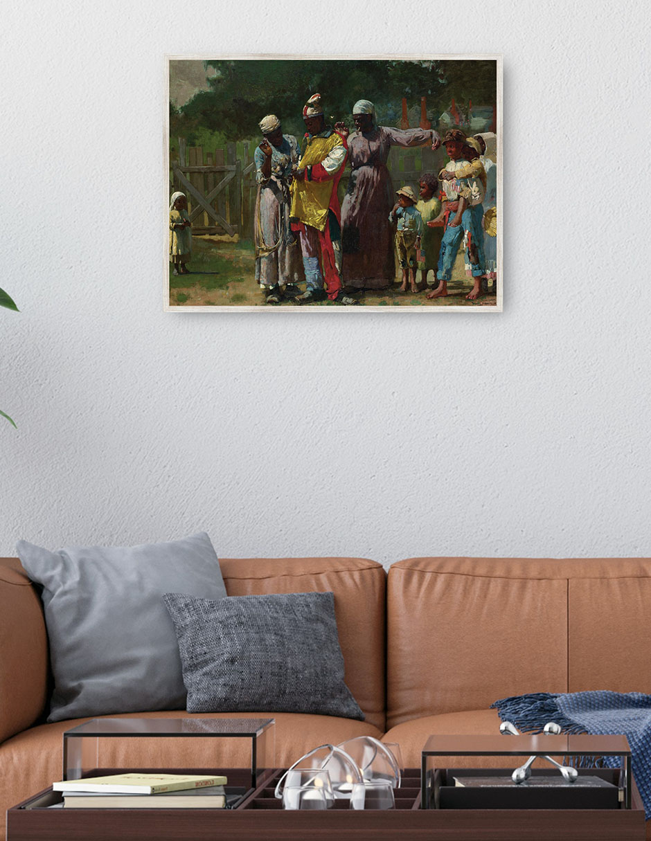 Cuadro decorativo Vestirse Para El Carnaval (1877) técnica mixta Danza 4