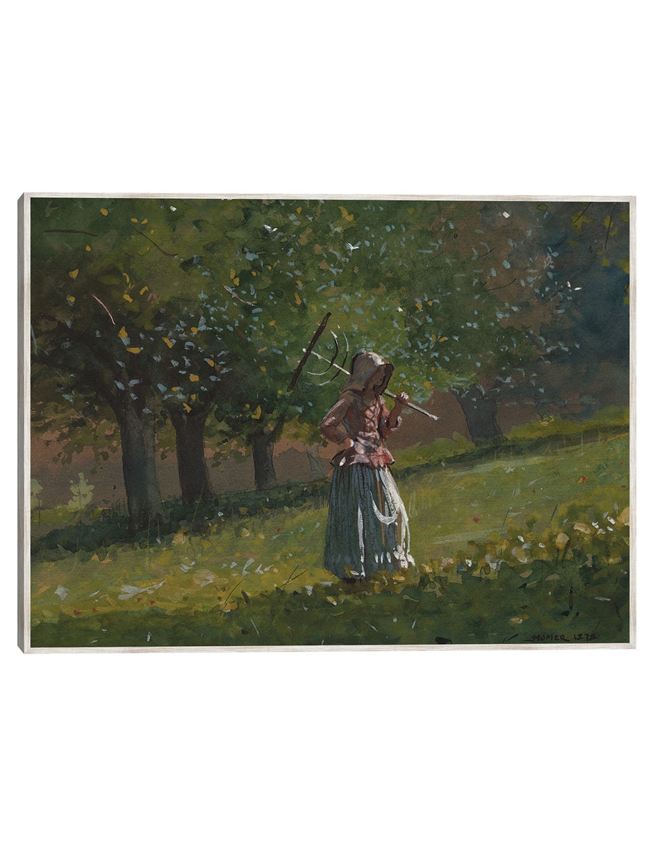 Cuadro decorativo La Chica Del Rastrillo de Heno (1878) técnica mixta Gente Cuadro decorativo La Chica Del Rastrillo de Heno (1878) técnica mixta Gente
