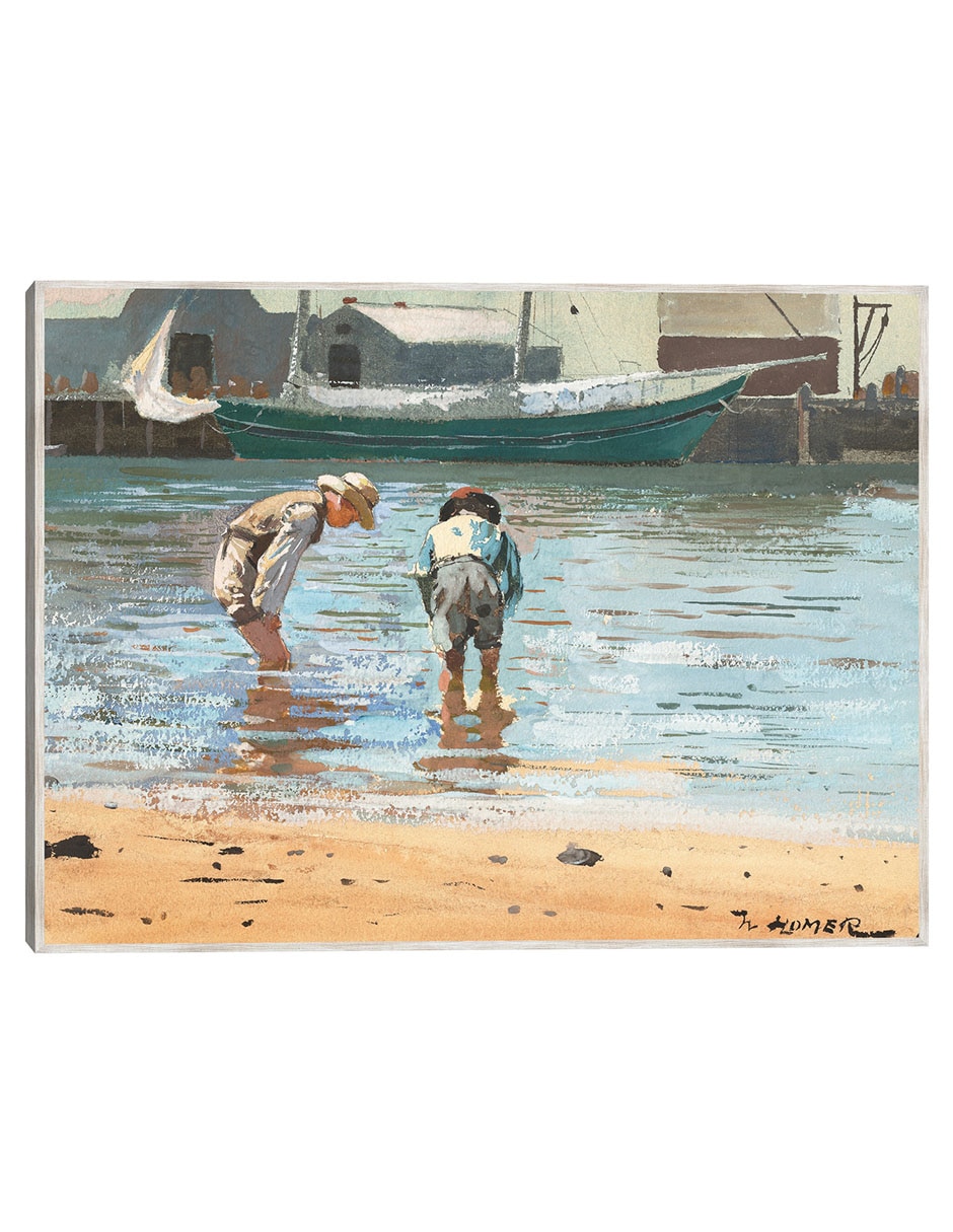 Cuadro decorativo Niños Vadeando (1873) técnica mixta Gente