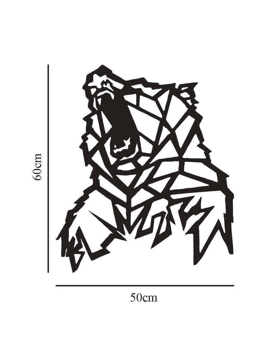Figura decorativa de asimétrico Oso Agresivo 5