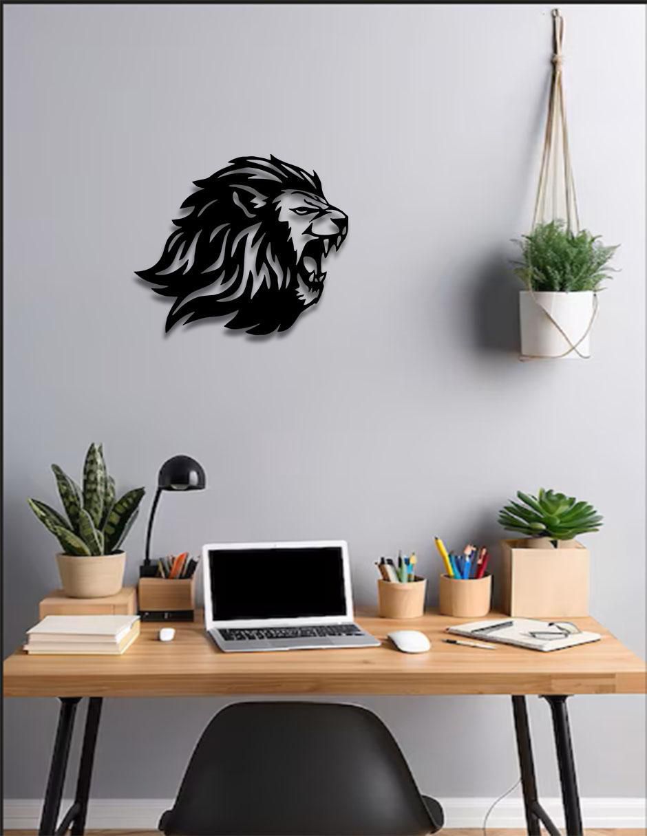 Figura decorativa de asimétrico León 3
