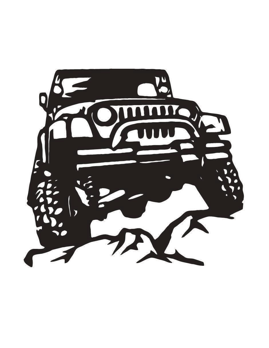 Figura decorativa de asimétrico Jeep