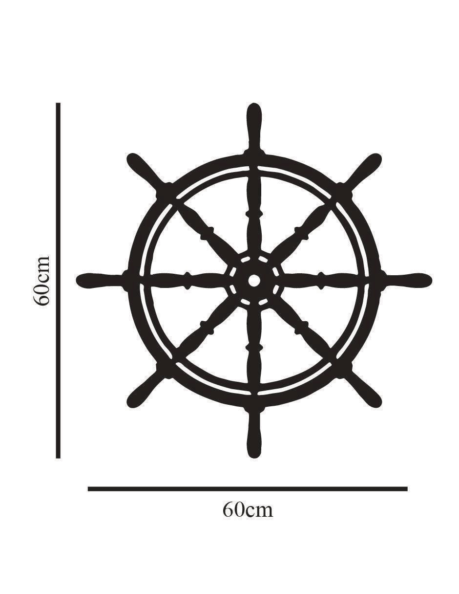 Figura decorativa de asimétrico Timón Barco 5