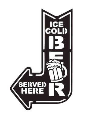 Figura decorativa de asimétrico Ice Cold Beer