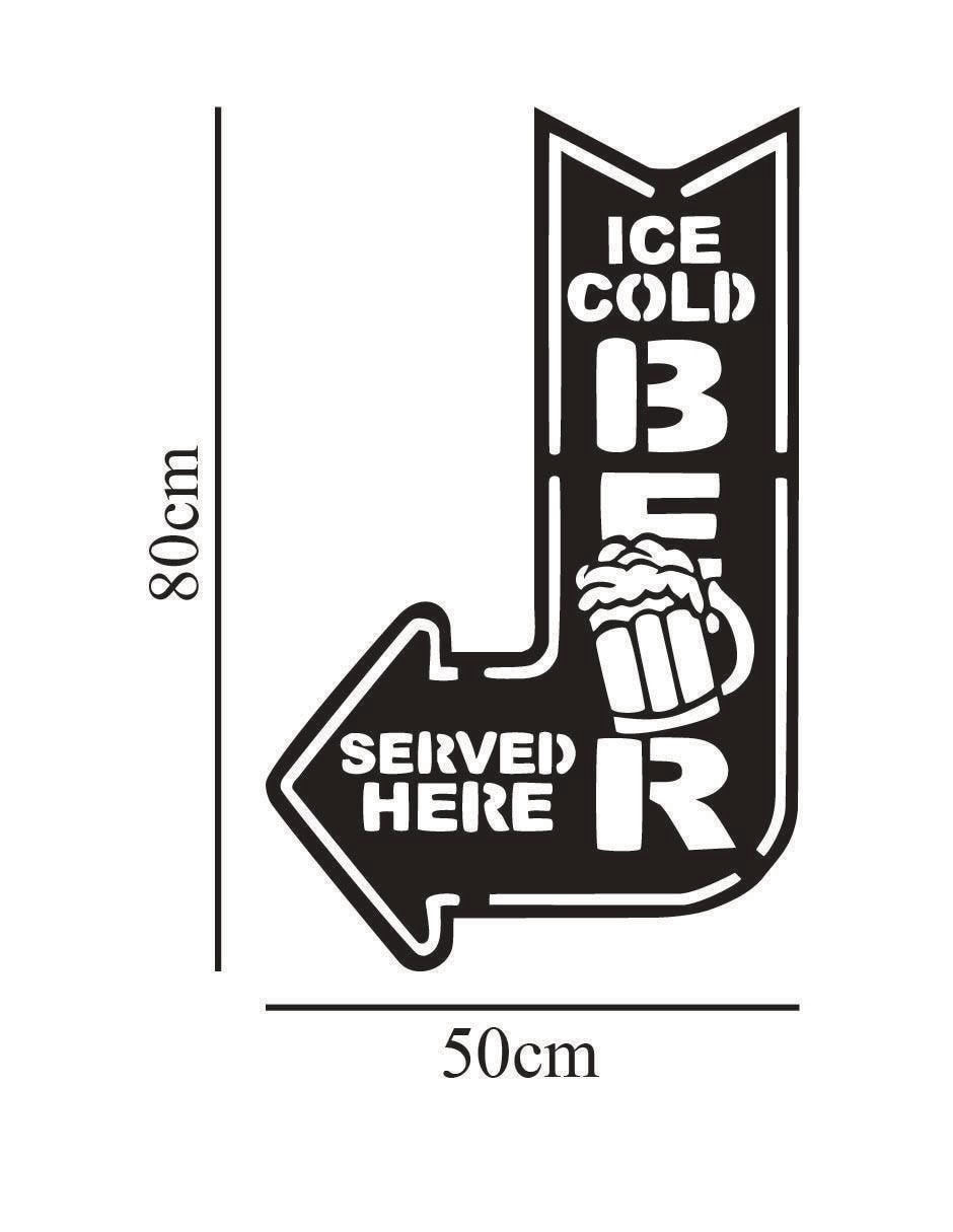 Figura decorativa de asimétrico Ice Cold Beer 6