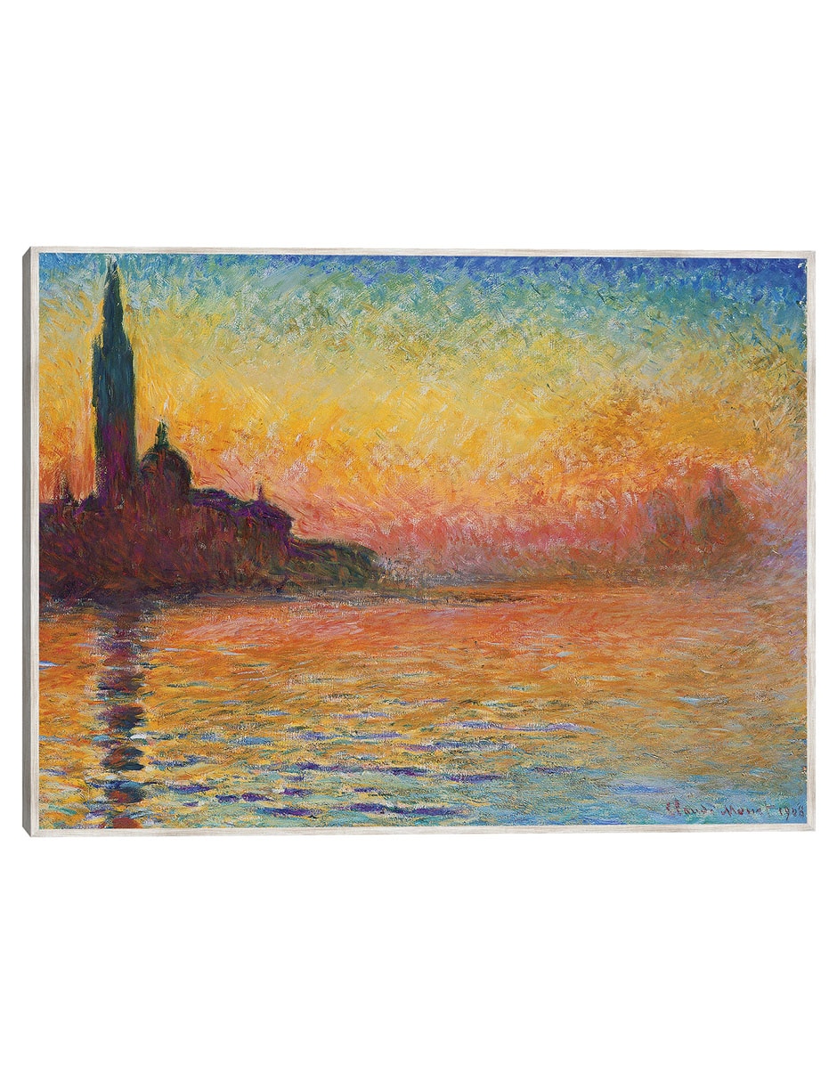 Cuadro decorativo Atardecer en Venecia técnica mixta