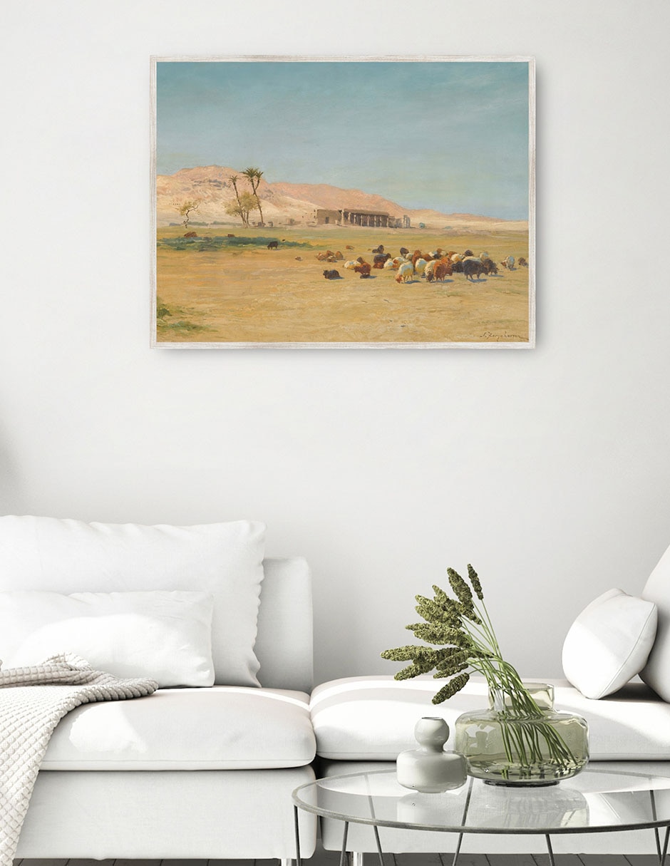 Cuadro decorativo Paisaje egipcio técnica mixta 4